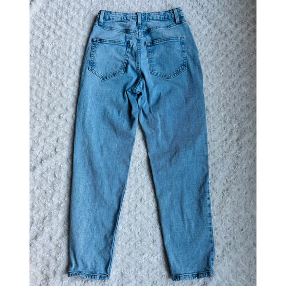 Wild Fable Womens Super High Rise Distressed Mom Medium Wash Cotton Jeans Small - Picture 5 of 13